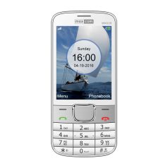   Maxcom MM320 mobile phone, metal housing, unlocked, bluetooth, fm radio, white