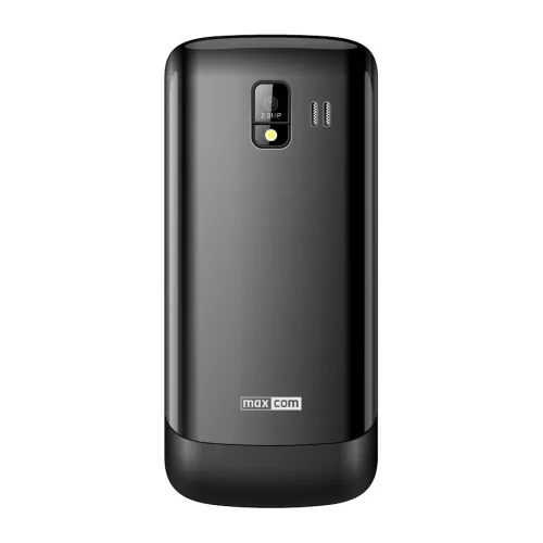 Maxcom MM320 mobiltelefon, fémházas, kártyafüggetlen, bluetooth-os, fm rádiós fekete (magyar nyelvű menüvel)