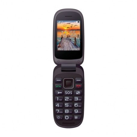 Maxcom MM818BB kártyafüggetlen mobiltelefon, extra nagy gombokkal, vészhívóval fekete (magyar nyelvű menüvel)