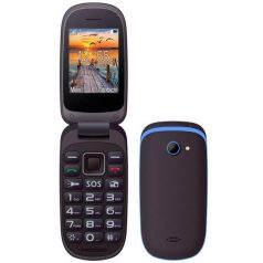   Maxcom MM818BB kártyafüggetlen mobiltelefon, extra nagy gombokkal, vészhívóval fekete - kék (magyar nyelvű menüvel)