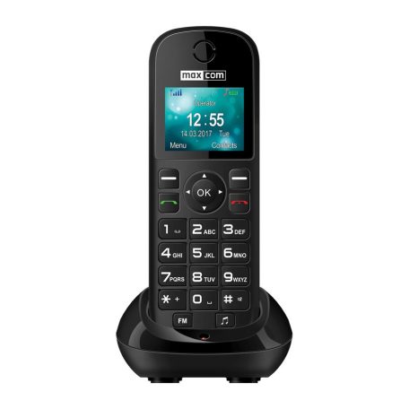 Maxcom MM35D mobile phone, single sim, unlocked, fm radio, black