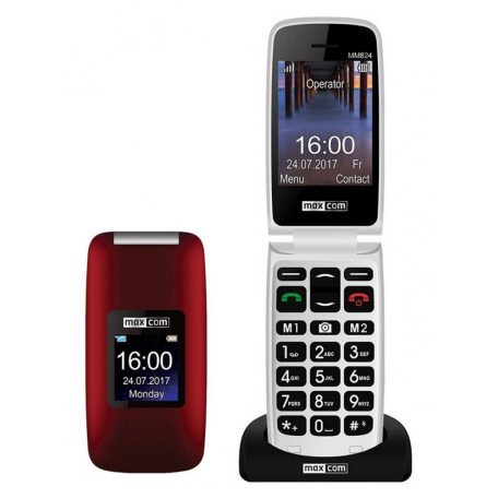 Maxcom MM818 mobile phone, unlocked, extra large keypad, emergency button, black