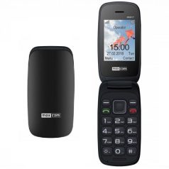   Maxcom MM817 kártyafüggetlen mobiltelefon, extra nagy gombokkal, fekete (magyar nyelvű menüvel)