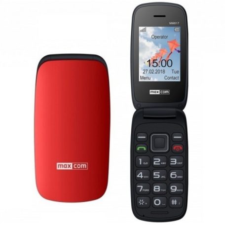 Maxcom MM817 mobile phone, unlocked, extra large keypad, emergency button, black