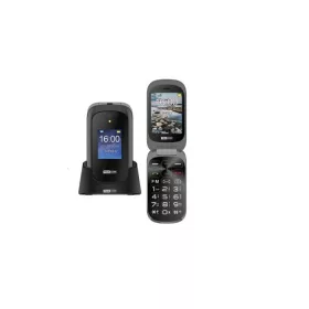   Maxcom MM825 kártyafüggetlen mobiltelefon, Dual Sim, extra nagy gombokkal, vészhívóval fekete (magyar nyelvű menüvel)