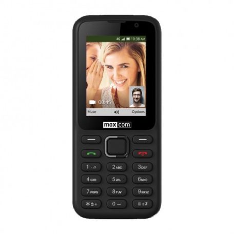 Maxcom MK241 mobiltelefon, kártyafüggetlen, bluetooth-os, fm rádiós fekete KaiOS operációs rendszerrel (magyar nyelvű menüvel)