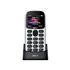   Maxcom MM471 mobiltelefon, dual sim-es kártyafüggetlen, extra nagy gombokkal, vészhívóval fehér (magyar nyelvű menüvel)