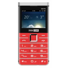   Maxcom MM760 dual sim-es kártyafüggetlen mobiltelefon bluetooth-os, fm rádiós piros (magyar nyelvű menüvel)