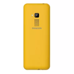   Maxcom MM139 mobiltelefon, dual sim-es kártyafüggetlen, bluetooth-os, fm rádiós sárga (magyar nyelvű menüvel)