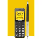 Maxcom MM111 kártyafüggetlen, bluetooth-os, fm rádiós mini mobiltelefon sárga / piros / fekete hátlappal (magyar nyelvű menüvel)