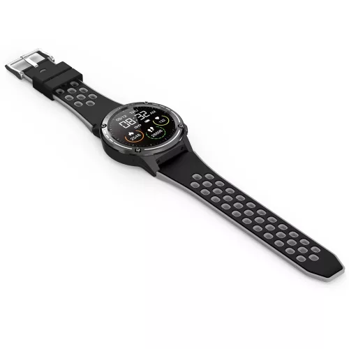 Maxcom Fit FW47 Argon Lite fekete IP68 vízálló okosóra pulzus és vérnyomásmérővel