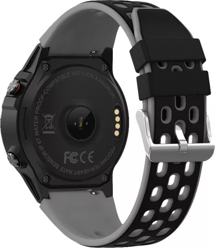 Maxcom Fit FW47 Argon Lite fekete IP68 vízálló okosóra pulzus és vérnyomásmérővel