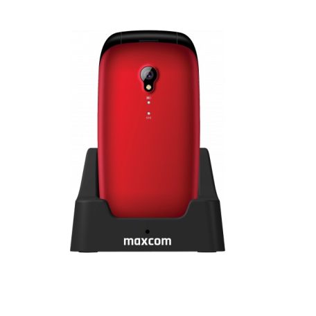 Maxcom MM816 kártyafüggetlen mobiltelefon, extra nagy gombokkal, piros (magyar nyelvű menüvel)
