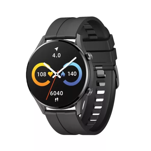 Maxcom Fit FW54 Iron fekete vízálló okosóra pulzus és vérnyomásmérővel