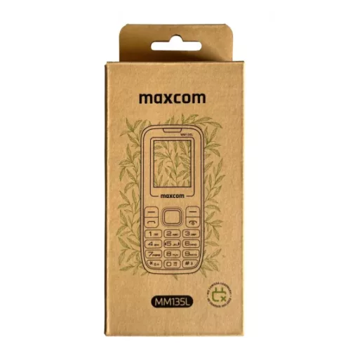 Maxcom MM135 Light mobiltelefon, dual sim-es kártyafüggetlen, fm rádiós fekete (töltő nélkül)