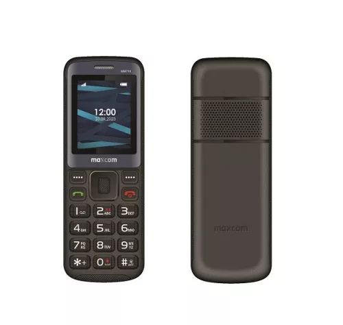 Maxcom MM718L 4G mobiltelefon, dual sim-es kártyafüggetlen, fekete (magyar nyelvű menüvel)