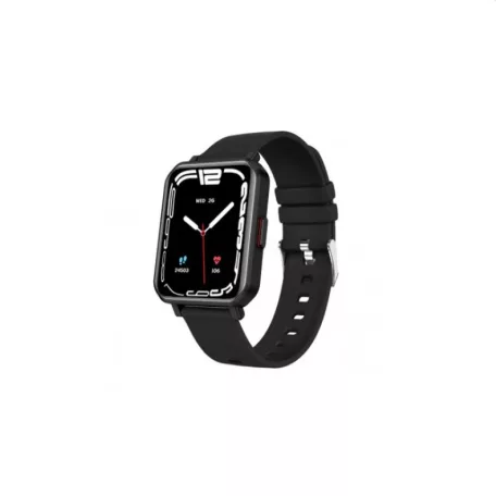 Maxcom FW56 Carbon Pro fekete vízálló okosóra pulzus és vérnyomásmérővel mikrofonnal