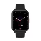 Maxcom FW56 Carbon Pro fekete vízálló okosóra pulzus és vérnyomásmérővel mikrofonnal