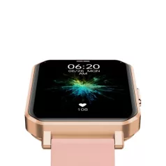   Maxcom FW56 Carbon Pro arany vízálló okosóra pulzus és vérnyomásmérővel mikrofonnal