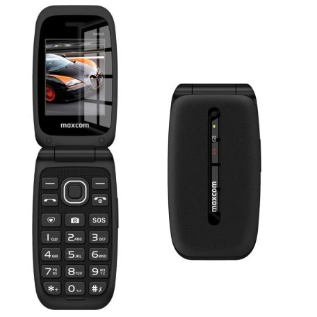 Maxcom MM823 mobile phone, unlocked, emergency button, black