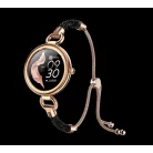 Maxcom FW51 Crystal fekete - arany IP68 vízálló női okosóra pulzus és vérnyomásmérővel olaj / parfümös üvegcsével