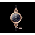 Maxcom FW51 Crystal fekete - arany IP68 vízálló női okosóra pulzus és vérnyomásmérővel olaj / parfümös üvegcsével