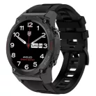 Maxcom FW63 Cobalt Pro fekete IP68 vízálló okosóra pulzus és vérnyomásmérővel Amoled kijelzővel mikrofonnal