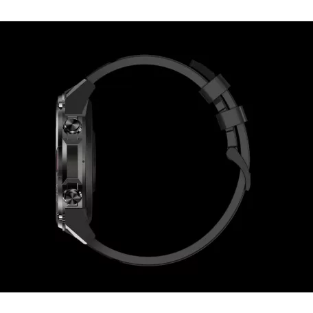 Maxcom FW63 Cobalt Pro fekete IP68 vízálló okosóra pulzus és vérnyomásmérővel Amoled kijelzővel mikrofonnal