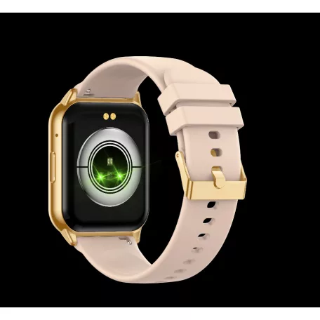 Maxcom FW25 Arsen Pro arany matt IP67 vízálló okosóra magyar nyelvű menüvel pulzus és vérnyomásmérővel mikrofonnal