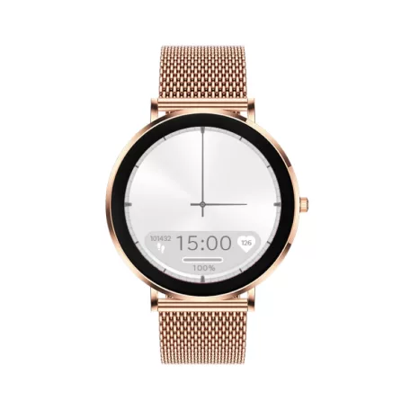 Maxcom FW27 Selen IP68 vízálló okosóra magyar nyelvű menüvel pulzus és vérnyomásmérővel Amoled kijelzővel arany