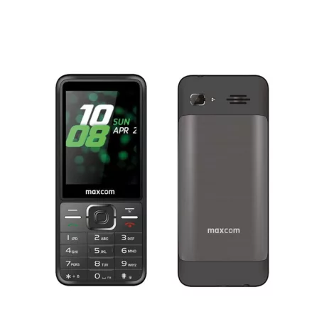 Maxcom MM244 SE fémházas mobiltelefon, dual sim-es kártyafüggetlen, fekete (magyar nyelvű menüvel)