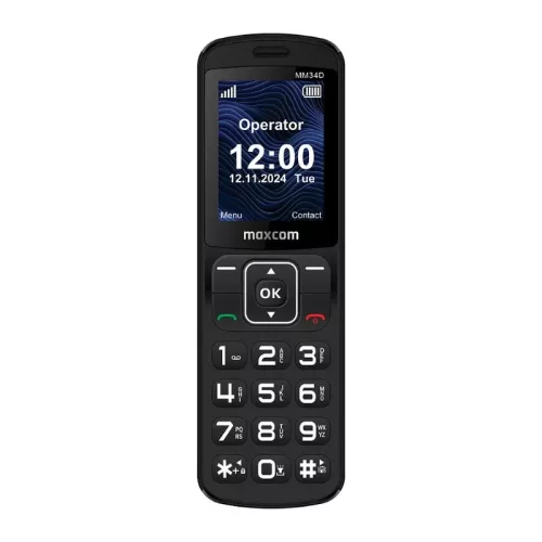 Maxcom MM34D 4G mobiltelefon asztali töltővel, kártyafüggetlen, Type-C csatlakozóval (magyar nyelvű menüvel)