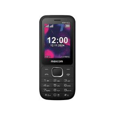   Maxcom MM142L mobiltelefon, dual sim-es kártyafüggetlen, bluetooth-os, fm rádiós fekete (magyar nyelvű menüvel)