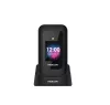 Maxcom MM827 4G kártyafüggetlen mobiltelefon, Dual Sim, extra nagy gombokkal, vészhívóval fekete (magyar nyelvű menüvel)