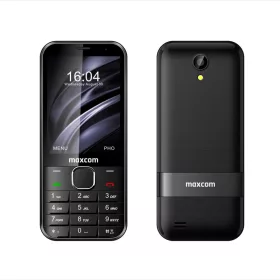   Maxcom MM334L 4G kártyafüggetlen mobiltelefon, fekete 3.2 inch (magyar nyelvű menüvel)