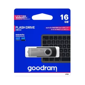  Goodram 16GB USB 3.2 fekete pendrive Artisjus matricával - UTS3-0160K0R11