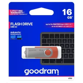   Goodram 16GB USB 3.0 piros pendrive Artisjus matricával - UTS3-0160R0R11