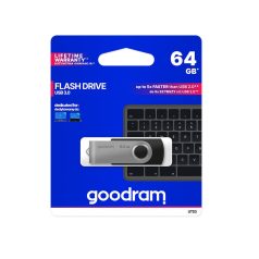   Goodram 64GB USB 3.2 fekete pendrive Artisjus matricával - UTS3-0640K0R11