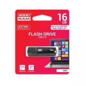   Goodram 16GB USB 3.0 fekete pendrive Artisjus matricával - UMM3-0160K0R11