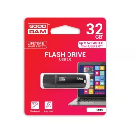   Goodram 32GB USB 3.0 fekete pendrive Artisjus matricával - UMM3-0320K0R11