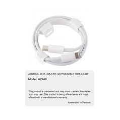   Apple A2249 Lightning (8Pin) - Type-C gyári adatkábel 8pin 1 méter (MX0K2ZM/A) tanúsítvánnyal