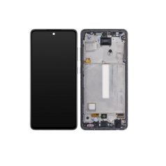   Samsung A528 Galaxy A52s 5G (2020) fekete gyári LCD kijelző érintővel és kerettel