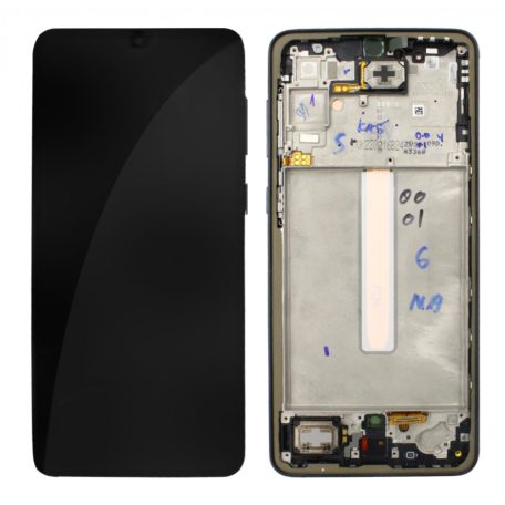 Samsung A336 Galaxy A33 5G fekete gyári LCD kijelző érintővel és kerettel