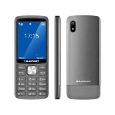   Blaupunkt FL08 mobiltelefon, kártyafüggetlen, Dual SIM, szürke