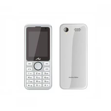 Navon Classic T200 nyomógombos mobiltelefon, kártyafüggetlen Dual SIM, ezüst