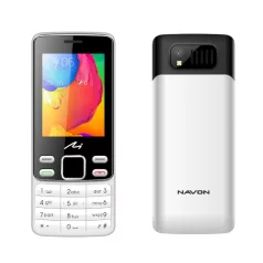   Navon Classic T20 nyomógombos mobiltelefon, kártyafüggetlen, fekete