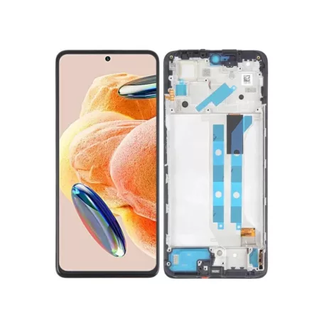 Xiaomi Redmi Note 12 Pro 4G (INCELL) fekete LCD kijelző érintővel és kerettel