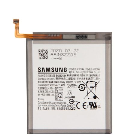 Samsung EB-BG980ABY gyári akkumulátor Li-Ion 4000mAh (S20)