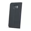 Smart Look Samsung G970F Galaxy S10e oldalra nyíló bőrhatású ablakos könyv tok szilikon belsővel fekete