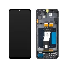   Samsung A057 Galaxy A05S fekete gyári LCD kijelző érintővel és kerettel (GH81-24364A, GH81-24365A)